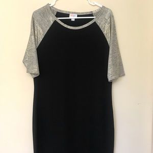 LuLaRoe Elegant Julia Size XL Black Gold